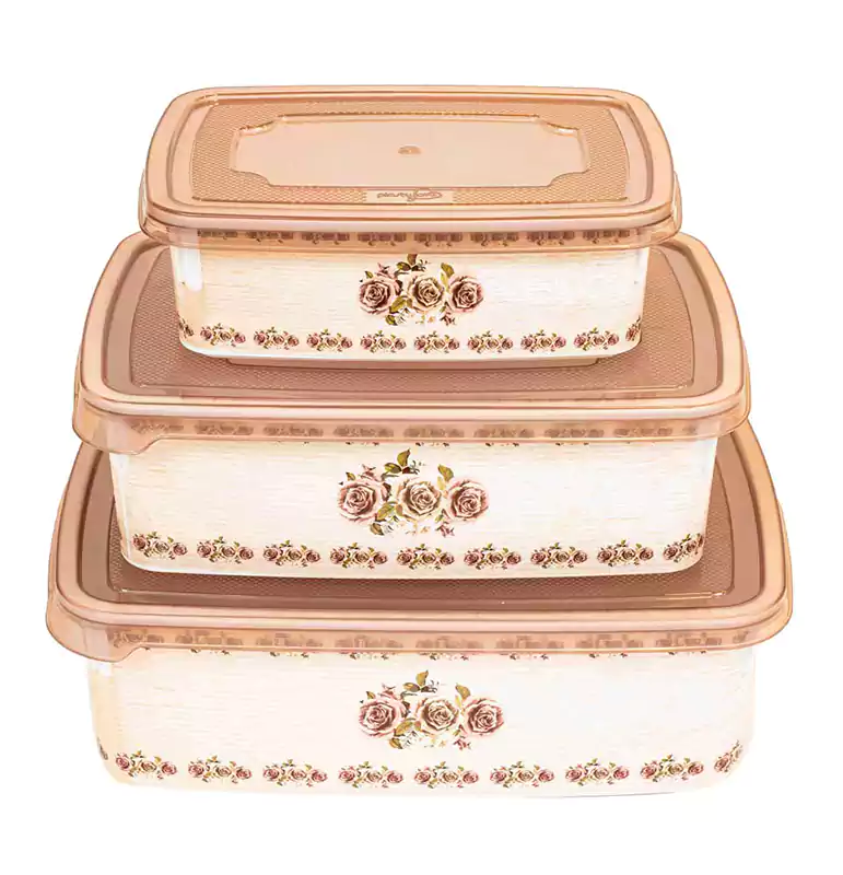 Al-Wataniya refrigerator set consisting of 3 pieces - beige