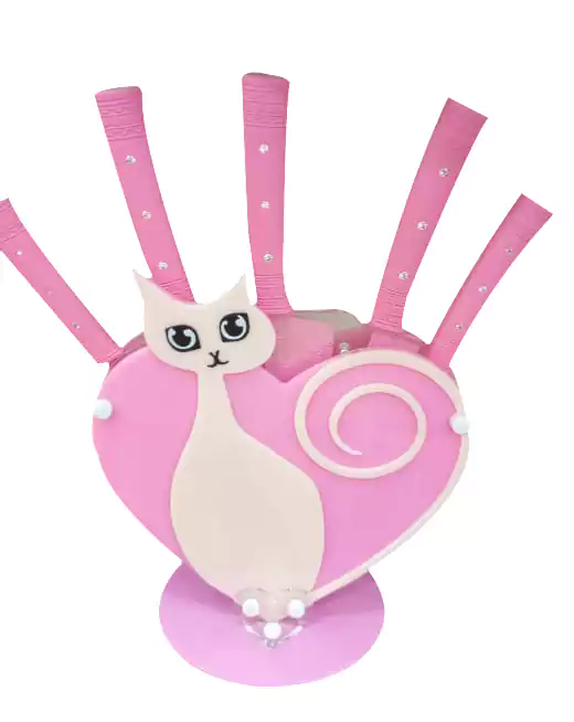 طقم سكاكين شكل قلب - 7 قطع