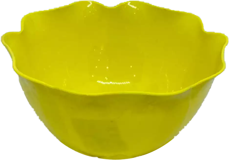 Lotus-shaped plastic bowl, 670 ml - assorted colors