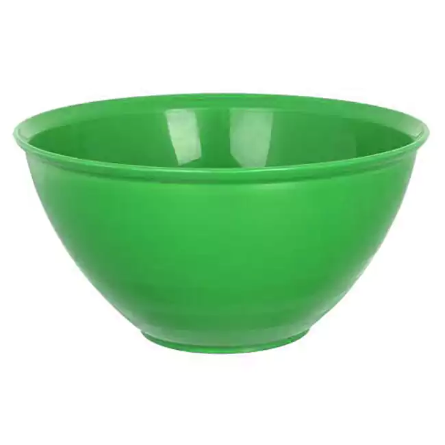 Round plastic bowl 1 liter - green, 9112