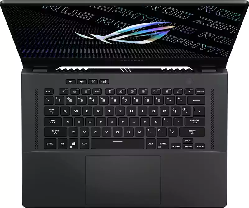 Asus Laptop ROG Zephyrus GA503QS-HQ004T, Ryzen 9, AMD Ryzen 9-5900HS, 32GB Ram,1TB SSD, Nvidia RTX3080 8GB, 15.6 Inch QHD Display, Windows, Gray