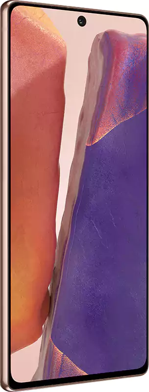 موبايل سامسونج جلاكسي نوت 20، ثنائي الشريحة، ذاكرة داخلية 256 جيجابايت، رامات 8 جيجابايت، شبكة الجيل الرابع إل تي إي، برونزي