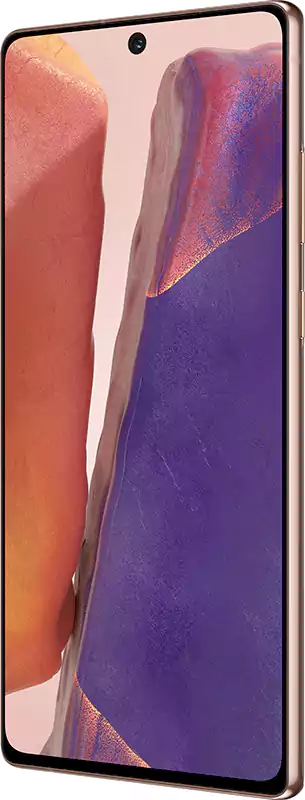 موبايل سامسونج جلاكسي نوت 20، ثنائي الشريحة، ذاكرة داخلية 256 جيجابايت، رامات 8 جيجابايت، شبكة الجيل الرابع إل تي إي، برونزي