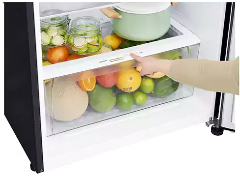 LG Refrigerator, No Frost, 393 Liter, Inverter, 2 Doors, Black, GN-C562SGCL