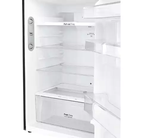 LG Refrigerator, No Frost, 393 Liter, Inverter, 2 Doors, Black, GN-C562SGCL