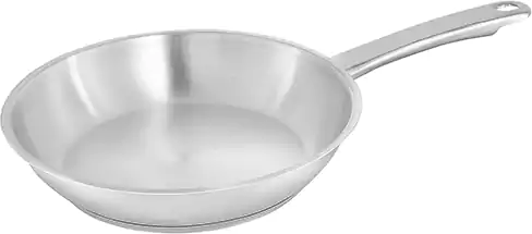 مقلاة تحمير أستنالس من زهران مقاس 24 بيد واحدة - فضي