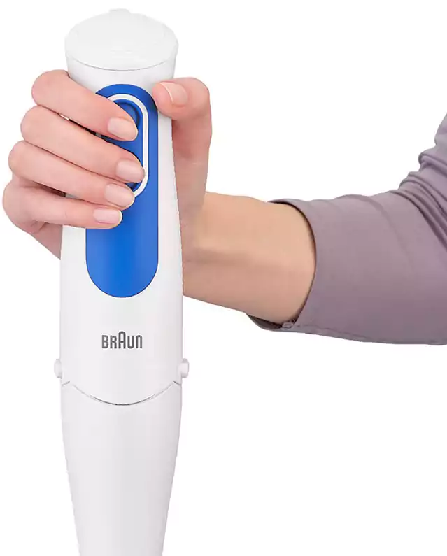 Braun MultiQuick 3 Hand Blender, 700 Watt, 500 ml, With chopper, White and Blue MQ 3020