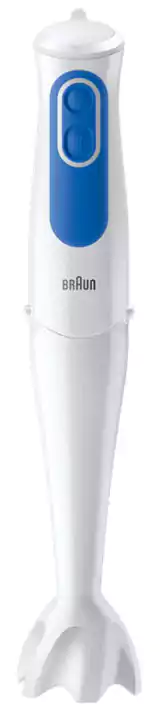 Braun MultiQuick 3 Hand Blender, 700 Watt, 500 ml, With chopper, White and Blue MQ 3020