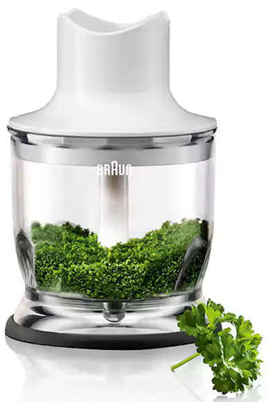 Braun MultiQuick 3 Hand Blender, 700 Watt, 500 ml, With chopper, White and Blue MQ 3020