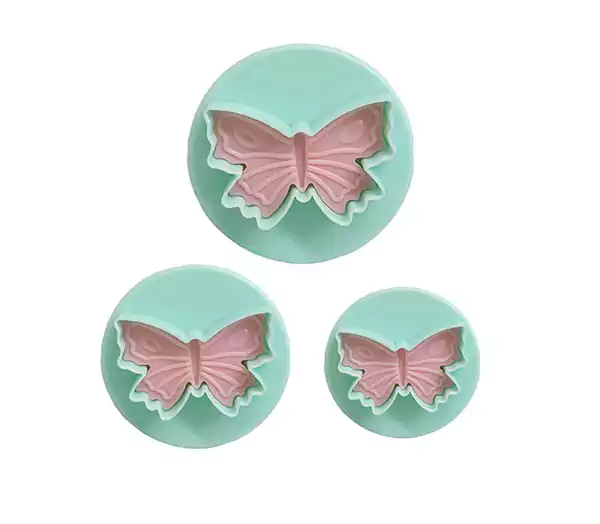 قطاعة بسكويت ومعجنات أشكال الحبيب 3 قطع - أخضر