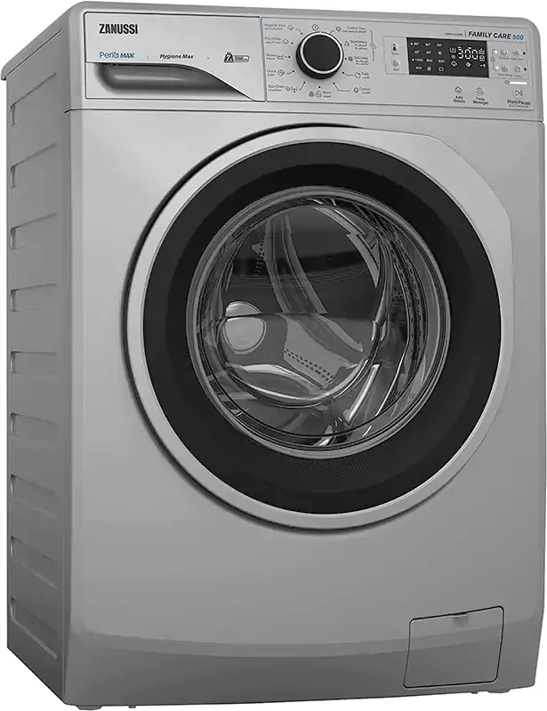 Zanussi Front Loading Washing Machine, 7Kg, Digital, Silver, ZWF7240SB5