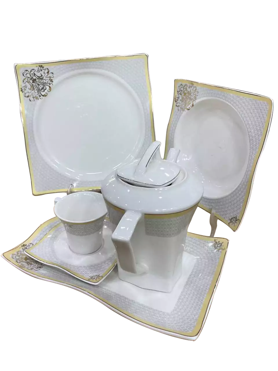 طقم سفرة بون شاينا 122ق معروج