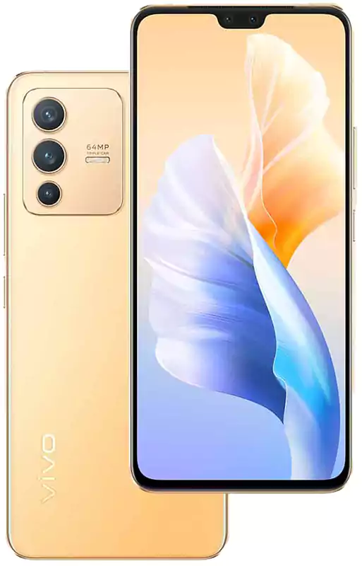 موبايل فيفو V23، ثنائي الشريحة، ذاكرة داخلية 128 جيجابايت، رامات 8 جيجابايت، شبكة الجيل الخامس، ذهبي