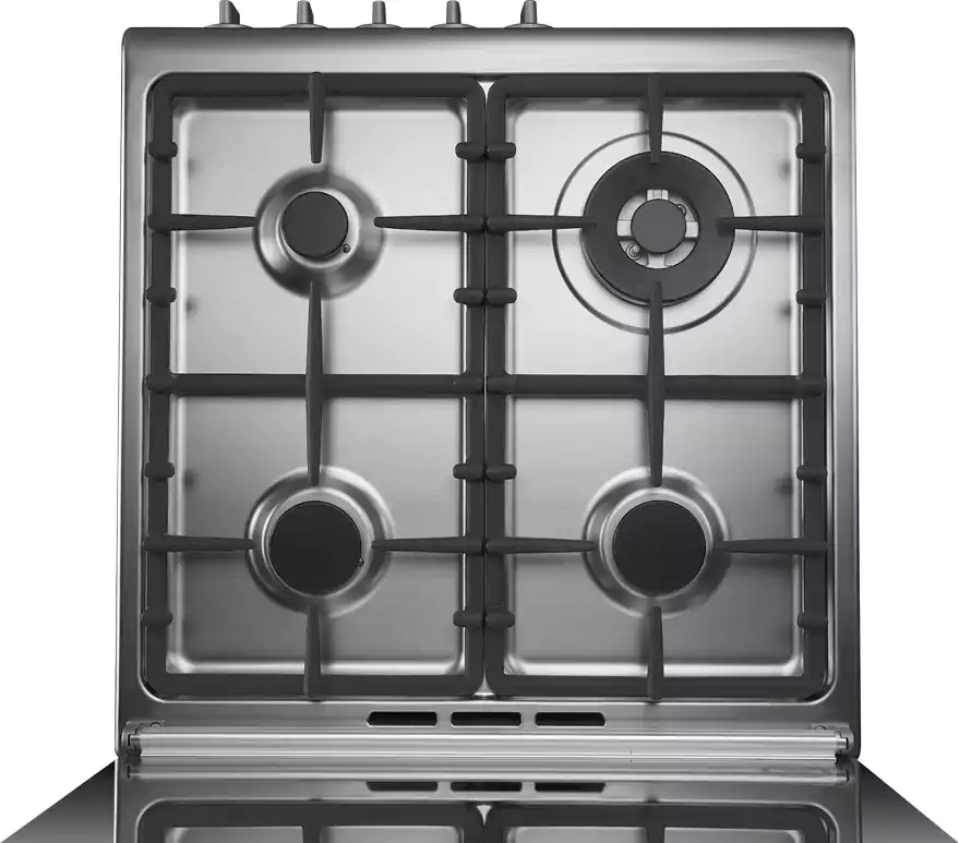 La Germania Supremo Classica Free Standing Cooker, 60 x 60 cm, 4 Gas Burners, Stainless, 6C80GLA1X4AWW