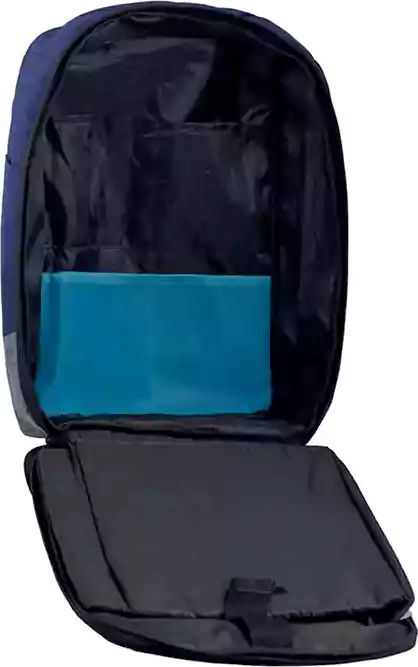 E-Train Laptop Backpack, 15.6 Inch, Nylon, Blue x Gray, 2B BG82L