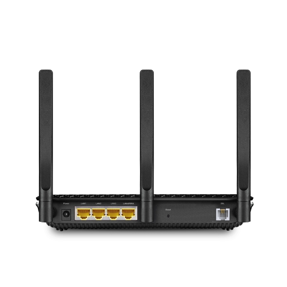 TP-Link Modem Router, VDSL-ADSL Speeds, Black, AC2100