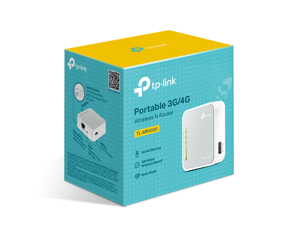 TP-Link 3G Portable Router, White, TL-MR3020