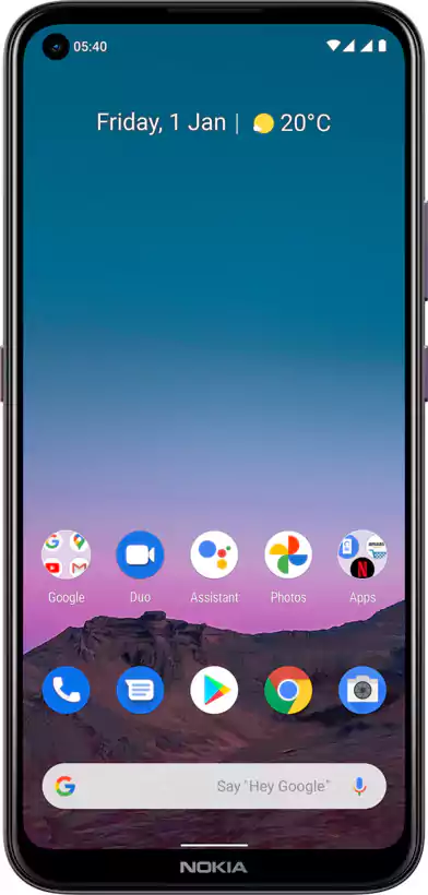 موبايل نوكيا 5.4، ثنائي الشريحة، ذاكرة داخلية 128 جيجابايت، رامات 4 جيجابايت، شبكة الجيل الرابع إل تي إي، بنفسجي