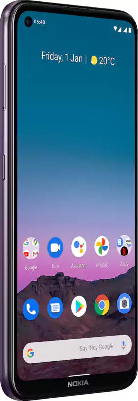 موبايل نوكيا 5.4، ثنائي الشريحة، ذاكرة داخلية 128 جيجابايت، رامات 4 جيجابايت، شبكة الجيل الرابع إل تي إي، بنفسجي