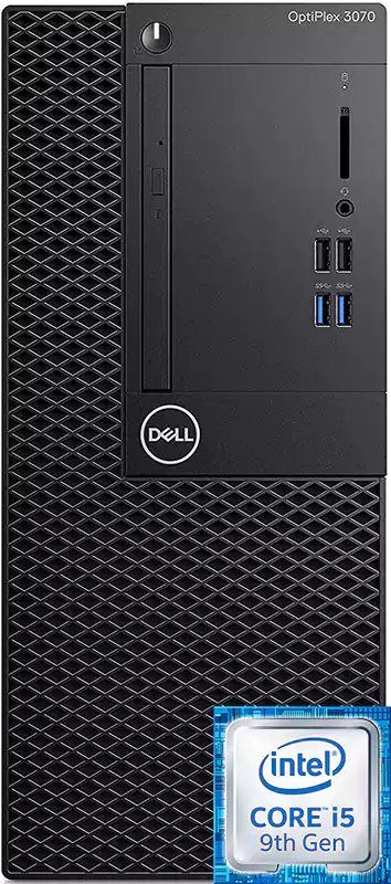 Dell PC OptiPlex 3070, 9th, Intel Core i5-9500, 4GB RAM, 1TB HDD, Intel UHD  Graphics H370, Dos Elghazawy Shop
