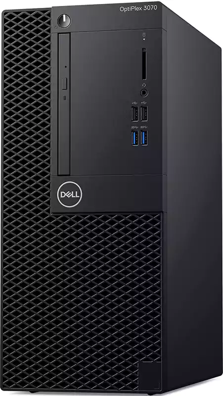 كمبيوتر مكتبي ديل اوبتي بلكس 3070، بمعالج من الجيل التاسع، Intel Core i5-9500، رامات 4 جيجابايت، 1 تيرابايت HDD، Intel UHD Graphics H370، دوس