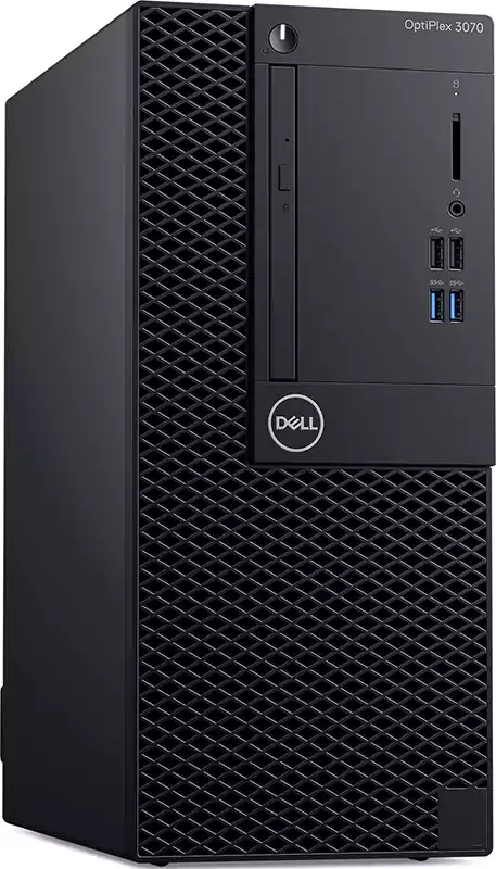 كمبيوتر مكتبي ديل اوبتي بلكس 3070، بمعالج من الجيل التاسع، Intel Core i5-9500، رامات 4 جيجابايت، 1 تيرابايت HDD، Intel UHD Graphics H370، دوس