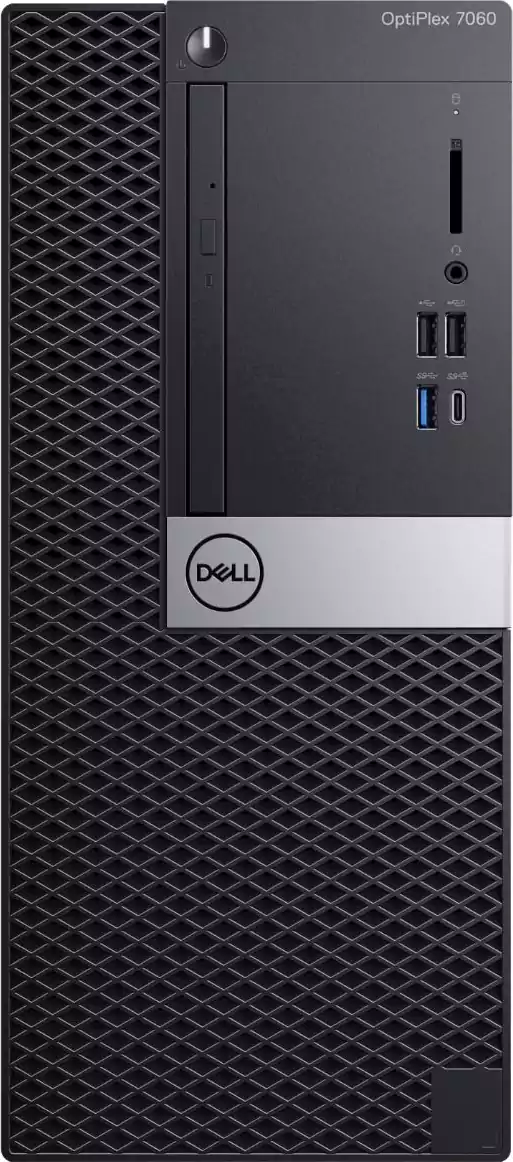 كمبيوتر مكتبي ديل اوبتي بلكس 7060، بمعالج من الجيل الثامن، intel Core I7-8700، رامات 4 جيجابايت، 1 تيرابايت HDD هارد، Intel UHD Graphics، دوس