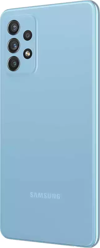 موبايل سامسونج جلاكسي A72، ثنائي الشريحة، ذاكرة داخلية 256 جيجابايت، رامات 8 جيجابايت، شبكة الجيل الرابع إل تي إي، أزرق