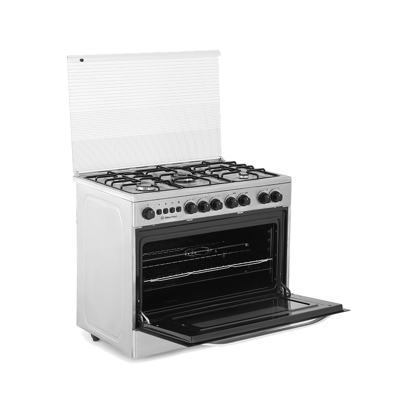 بوتاجاز وايت بوينت، 90 × 60 سم، 5 شعلة غاز، امان كامل، أستانليس، WPGC9060XFSAM