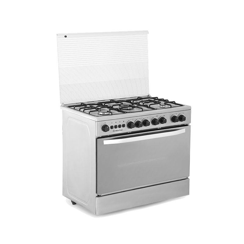 بوتاجاز وايت بوينت، 90 × 60 سم، 5 شعلة غاز، امان كامل، أستانليس، WPGC9060XFSAM