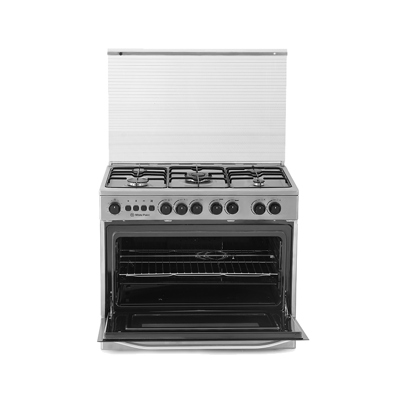 بوتاجاز وايت بوينت، 90 × 60 سم، 5 شعلة غاز، امان كامل، أستانليس، WPGC9060XFSAM