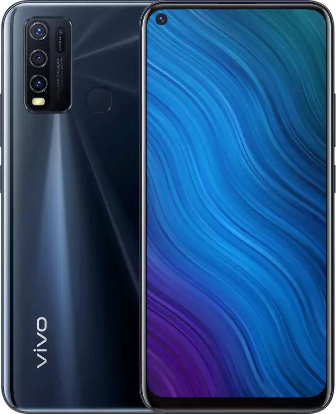 Vivo Y50 Dual SIM Mobile, 128GB Internal Memory, 8GB RAM, 4G LTE, Starry Black