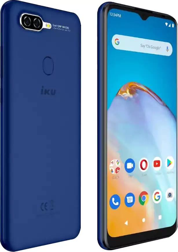 IKU A40 Dual SIM Mobile, 32GB Internal Memory, 3GB RAM, 4G LTE, Blue