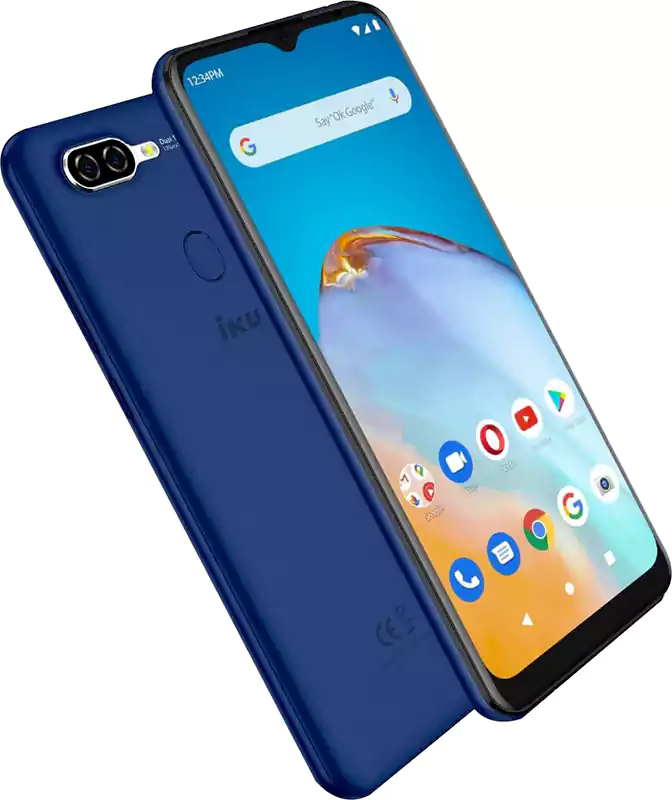 IKU A40 Dual SIM Mobile, 32GB Internal Memory, 3GB RAM, 4G LTE, Blue