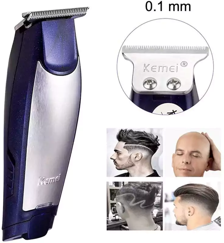 Kemei Electric Hair Clipper for men 3 in 1, Blue, KM.5021