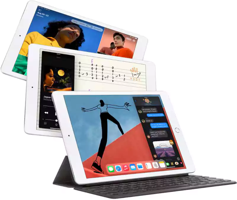 Apple iPad 8th Gen, 10.2 Inch Display, 128 GB Internal Memory, 3 GB RAM, Silver