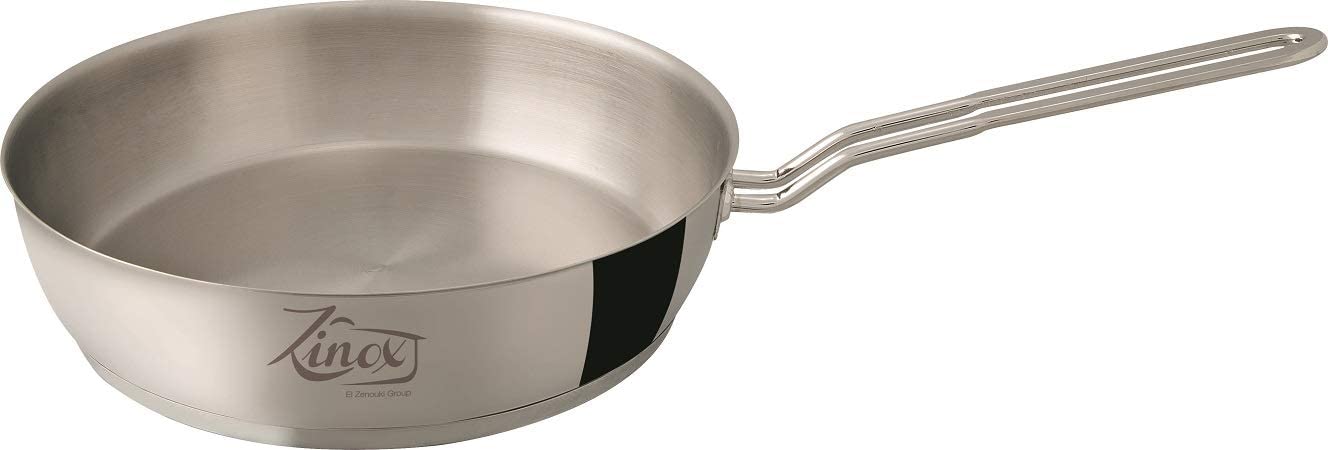 Zinox Stainless frying pan , size 24, silver
