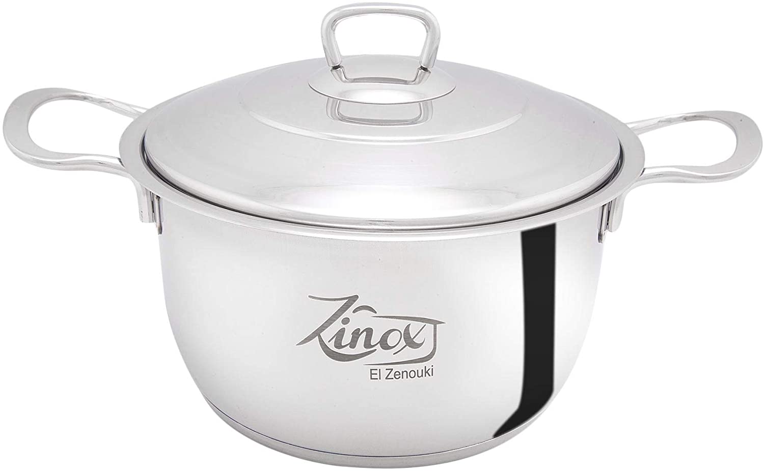 Zinox Classic Stainless Steel Pot, Size 26, Silver