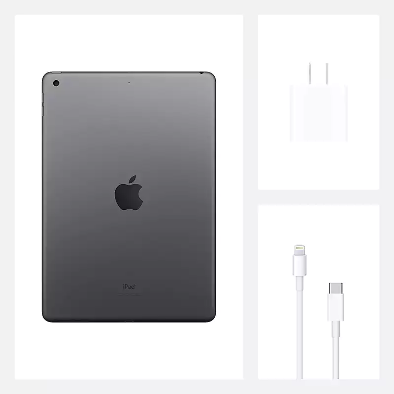 Apple iPad 8th Gen, 10.2 Inch Display, 32 GB Internal Memory, 3 GB RAM, Gray