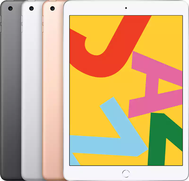 Apple iPad 7th Gen, 10.2 Inch Display, 128 GB Internal Memory, 2 GB RAM, Gray