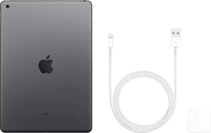 Apple iPad 7th Gen, 10.2 Inch Display, 128 GB Internal Memory, 2 GB RAM, Gray