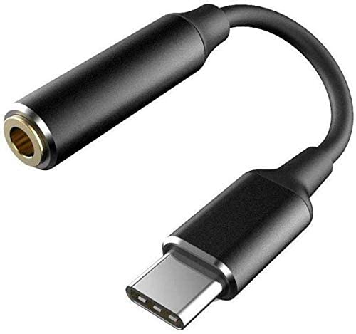 USB-C محول سماعة رأس جاك - أسود