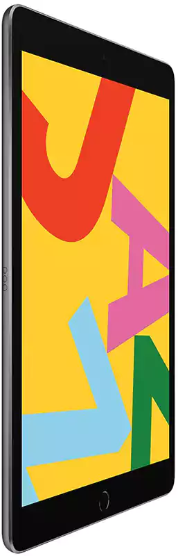 أيباد ابل الجيل السابع، شاشة 10.2 بوصة، ذاكرة داخلية 32 جيجابايت، رامات 3 جيجابايت، رمادي