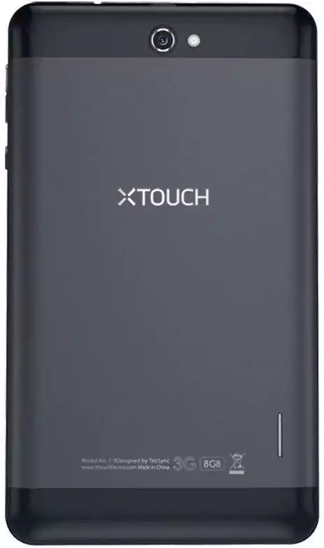 تابلت إكس تاتش P1S، شاشة 7 بوصة، ذاكرة داخلية 8 جيجابايت، رامات 1 جيجابايت، ثنائي الشريحة، شبكة الجيل الثالث، أسود