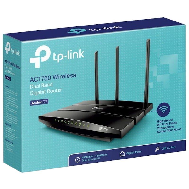 TP-LINK ROUTER AC1750 WI-FI DUAL BAND FULL GIGABIT ARCHER C7