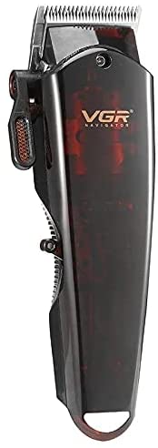 ماكينة حلاقة كهربائية للرجال في جي ار، استخدام جاف ورطب، أحمر، VGR V-165