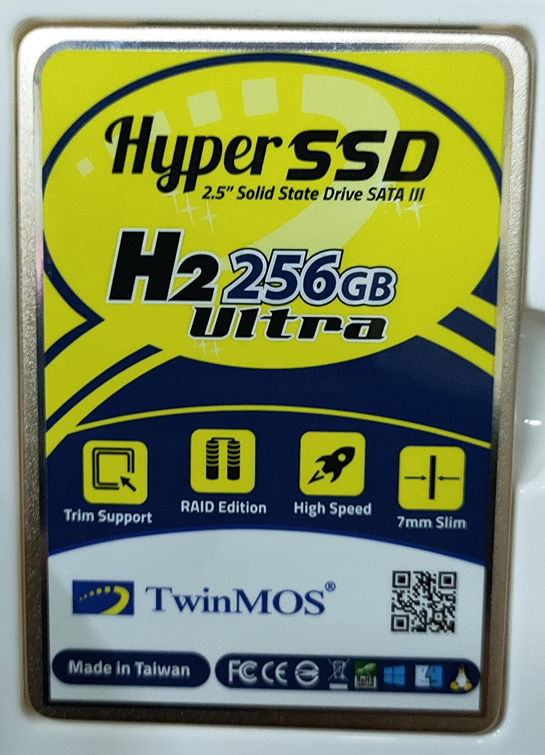 توينموس هارد ديسك SSD داخلي، 256 جيجابايت، H2 ULTRA، اسود