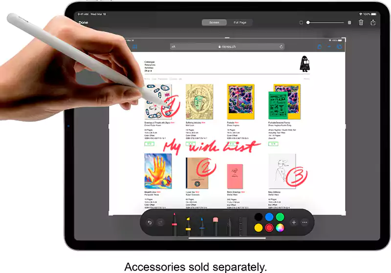 Apple iPad Pro 2nd Gen, 11 Inch Display, 128 GB Internal Memory, 6 GB RAM, Gray