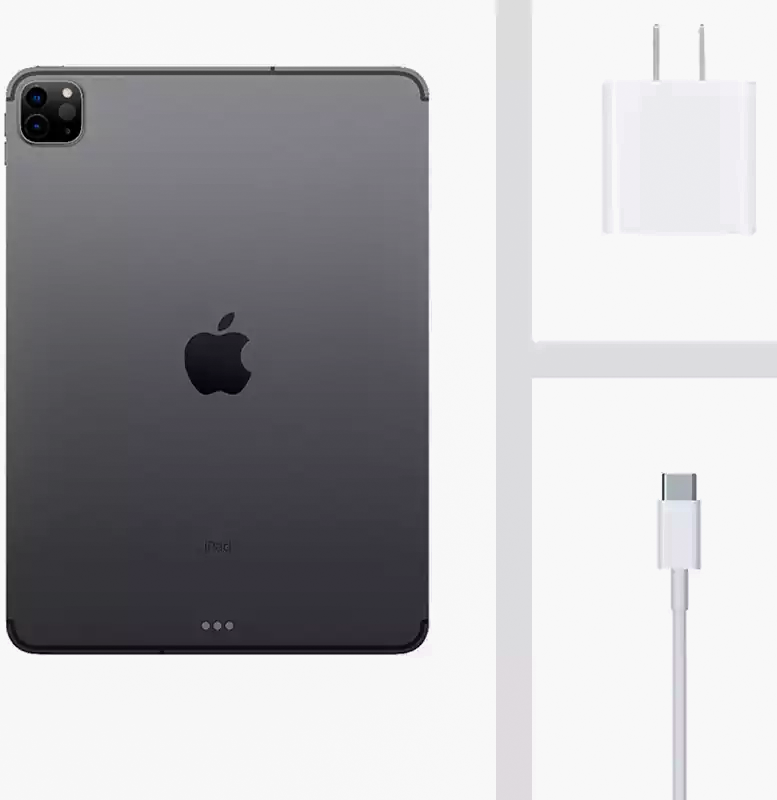 Apple iPad Pro 2nd Gen, 11 Inch Display, 128 GB Internal Memory, 6 GB RAM, Gray