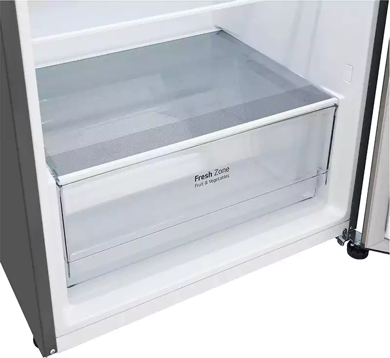 ثلاجة ال جي، نوفروست، 395 لتر، 2 باب، فضي، GN-B572PLGB